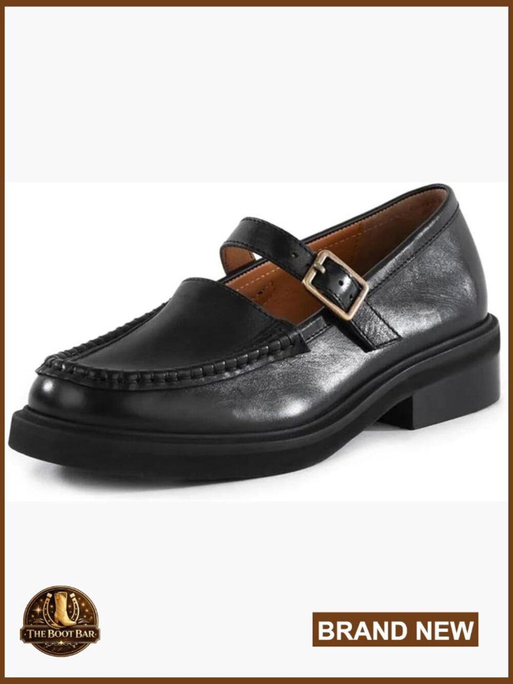 Low Heel Penny Loafers with Buckle, Chunky Platform, Faux Suede, Work Shoes